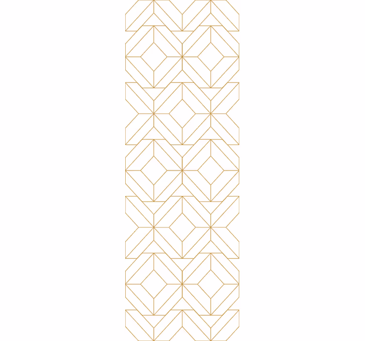 Dining room roller blind with modern geometric designs - TenStickers