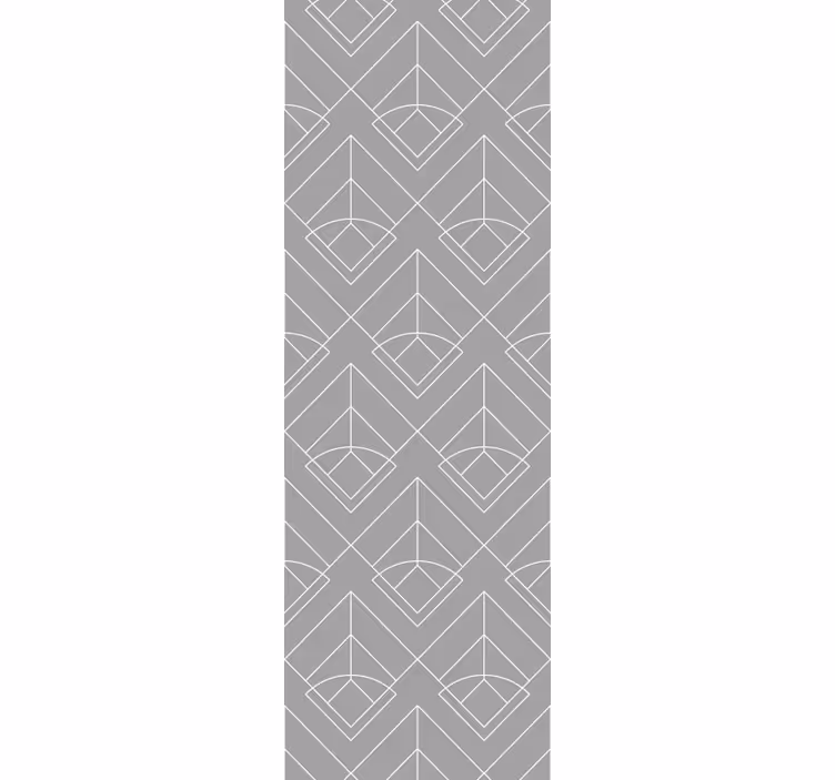 Dining room roller blind with elegant white stripes - TenStickers