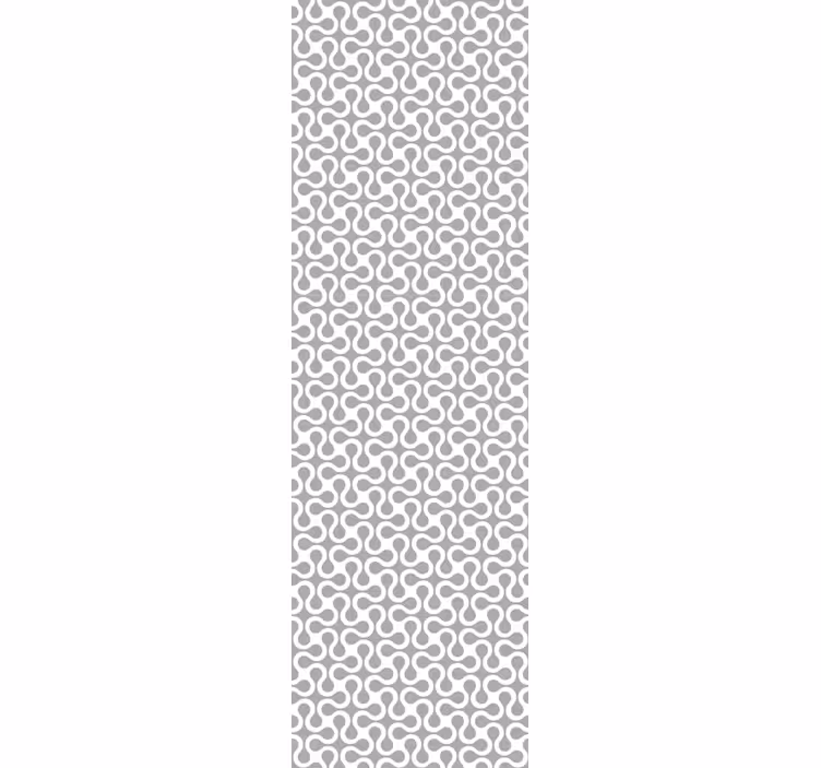 Dining room roller blind modern white twister - TenStickers