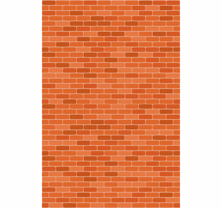 Dining room roller blind with brick pattern texture - TenStickers
