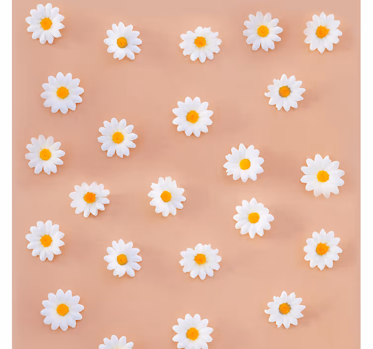 Dining room roller blind modern daisy design - TenStickers