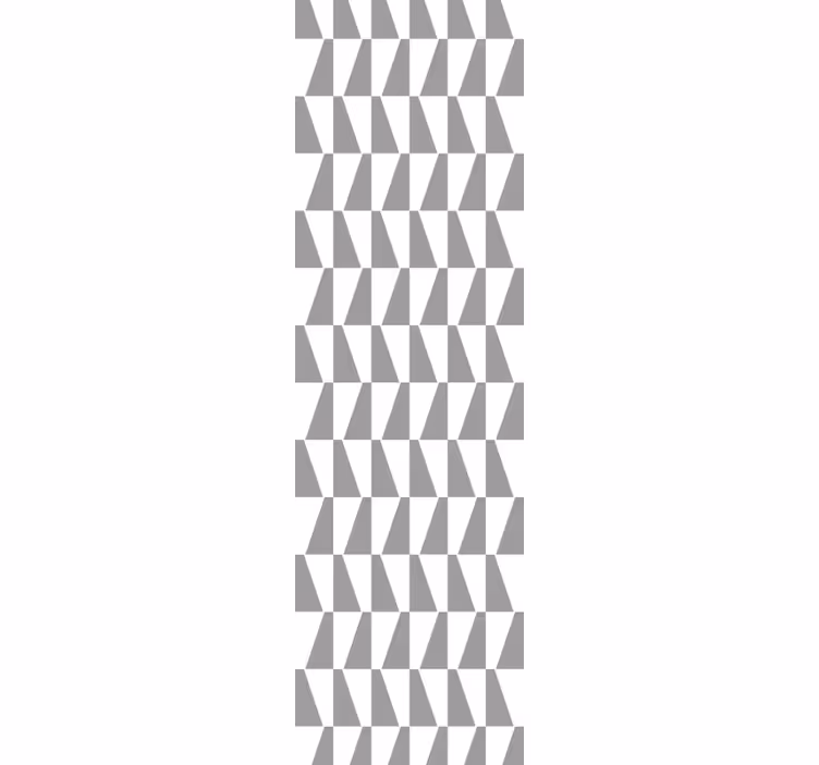 Dining room roller blind in gray triangles - TenStickers