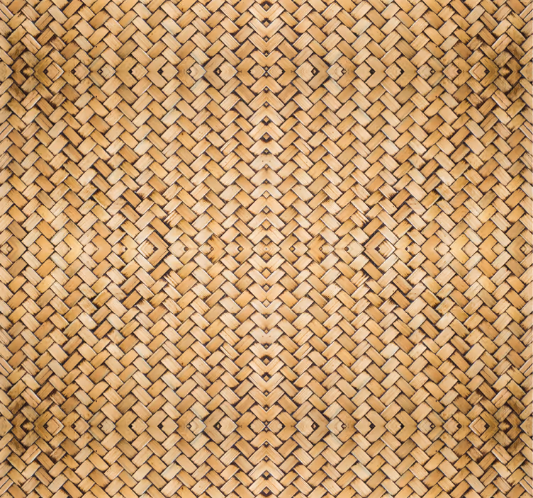 Dining room roller blind bamboo woven design - TenStickers