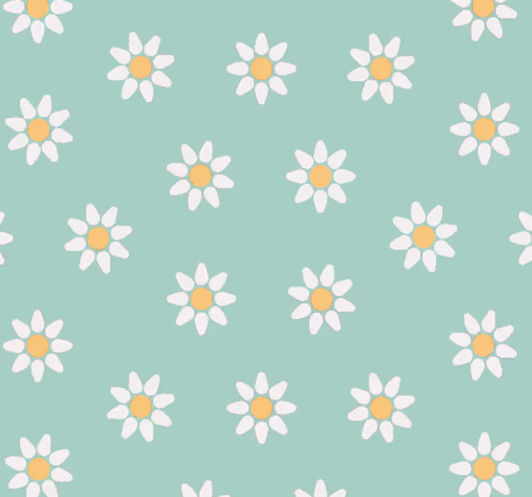 Children room roller blind with green floral design - TenStickers