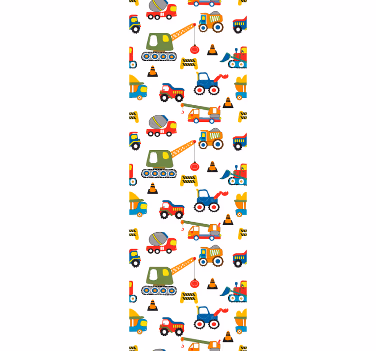 Children room roller blind building joy - TenStickers