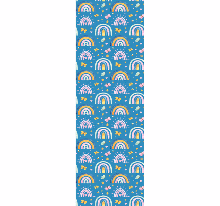 Children room roller blind butterfly rainbow design - TenStickers