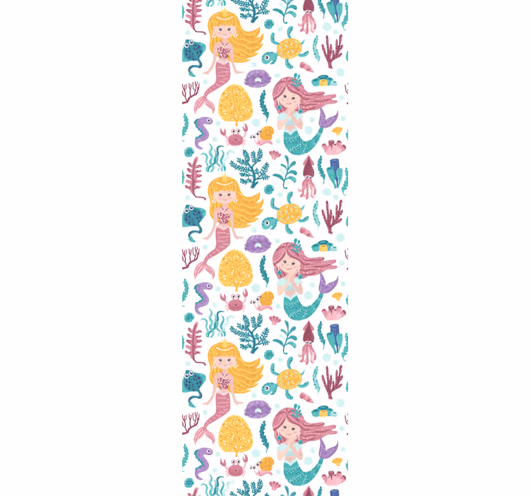 Children room roller blind mermaid adventure - TenStickers
