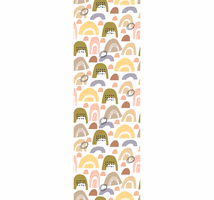 Children room roller blind nordic rainbow pattern - TenStickers