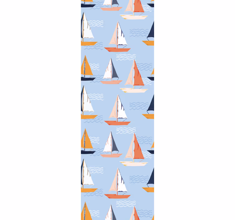 Children room roller blind with happy sailboat design - TenStickers