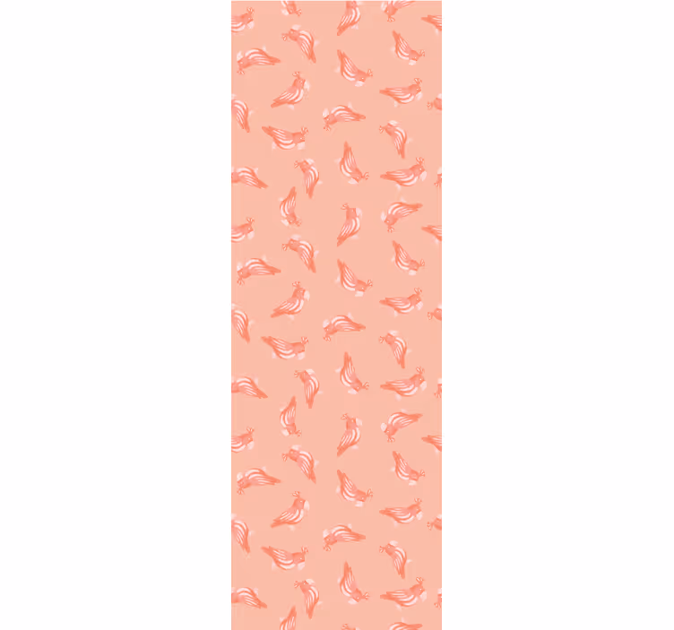 Children room roller blind pink bird pattern - TenStickers