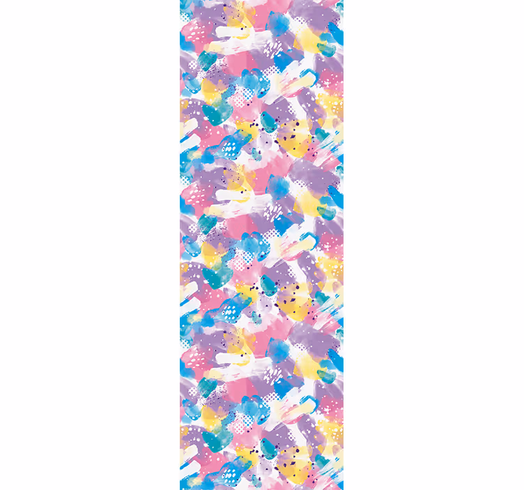 Children room roller blind in pastel color blend - TenStickers