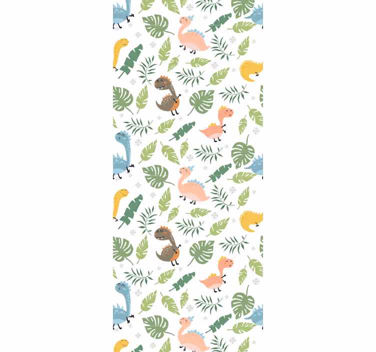 Children room roller blind in pastel forest colors - TenStickers
