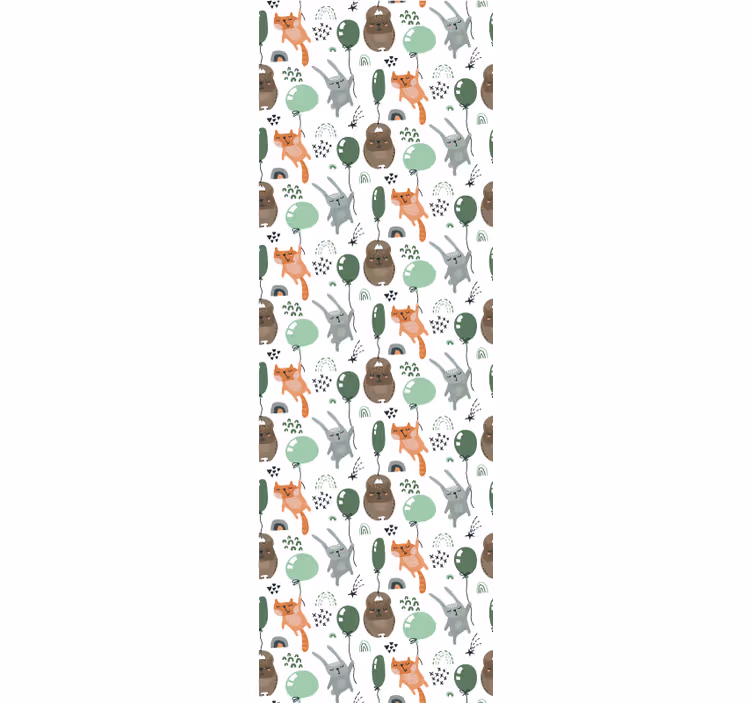 Children room roller blind squirrel bear cute rabbit - TenStickers