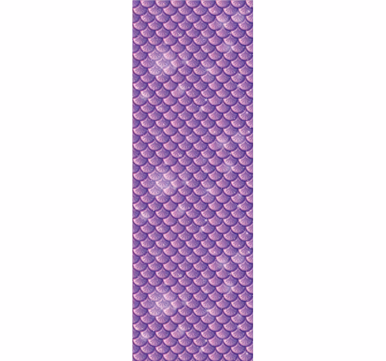 Children room roller blind in purple mermaid scale - TenStickers