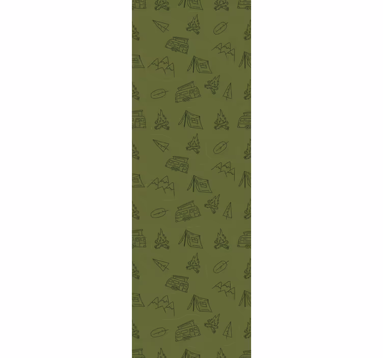 Children room roller blind with camping mountain design - TenStickers