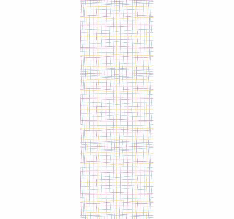 Children room roller blind in cute pastel grid pattern - TenStickers