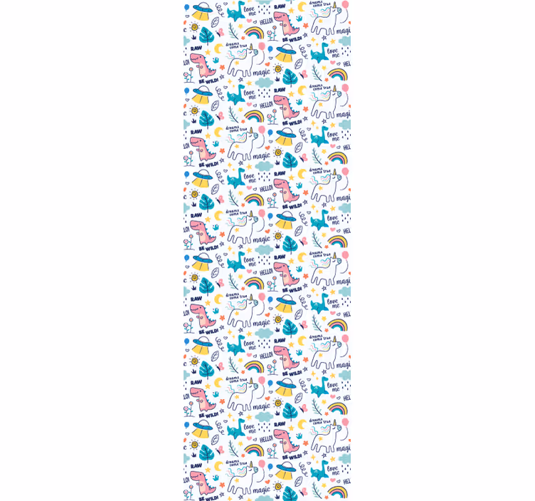 Children room roller blind kids concept hand drawn design - TenStickers