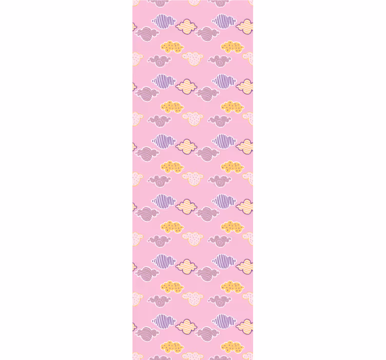 Children room roller blind pink cloud design - TenStickers