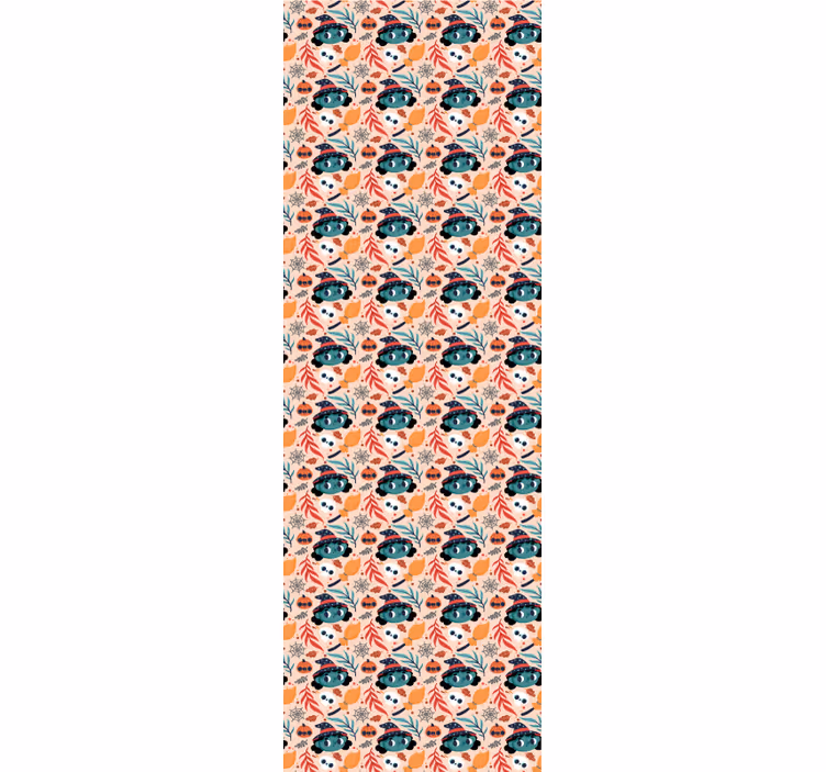 Children room roller blind halloween witch magic pattern - TenStickers