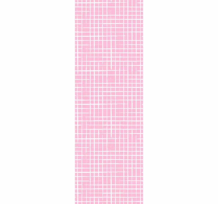 Children room roller blind in pink and white stripes - TenStickers