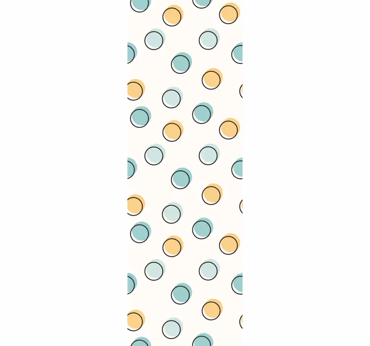 Colorful polka dots children room roller blind - TenStickers