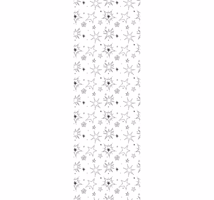 Children room roller blind stars silhouetted pattern - TenStickers