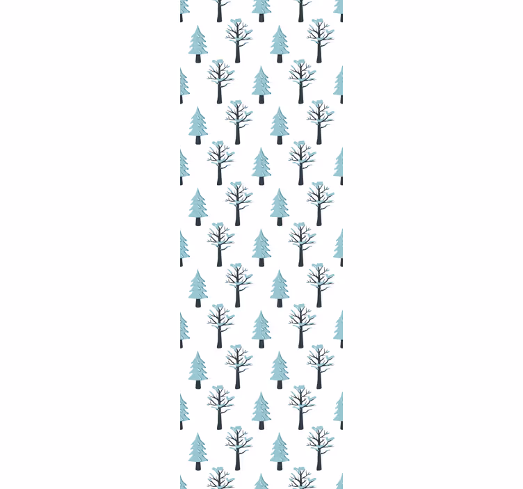 Children room roller blind tree in the snow design - TenStickers