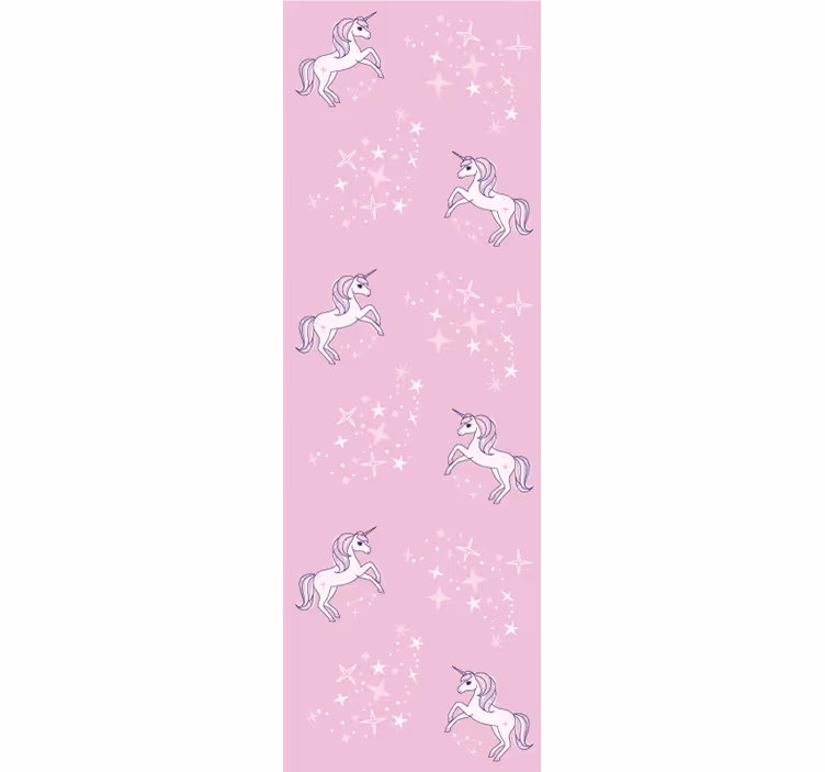 Children room roller blind pink unicorn pattern - TenStickers