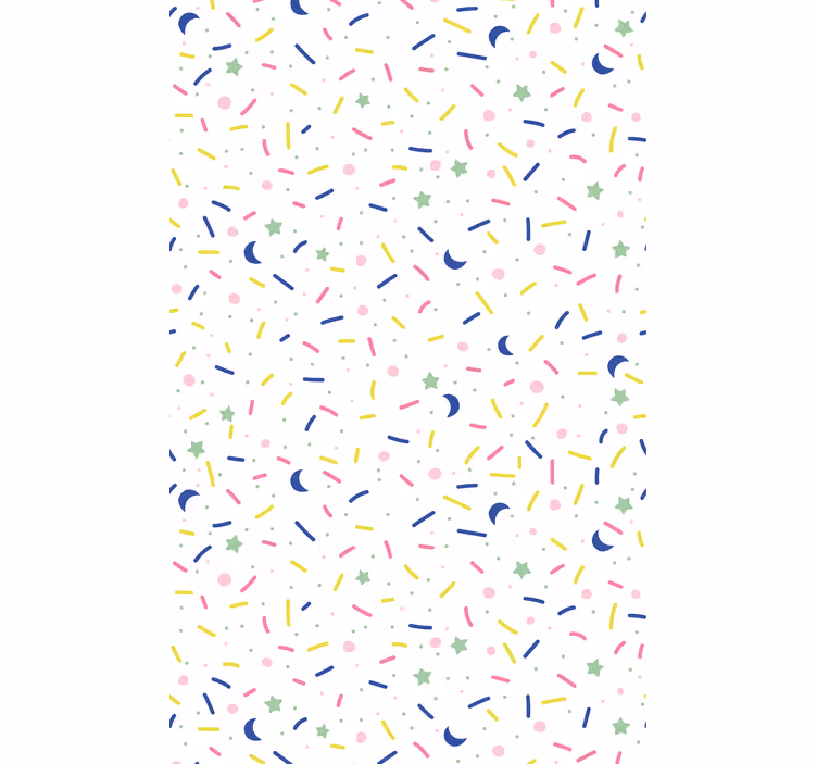 Children room roller blind colorful sprinkles pattern - TenStickers