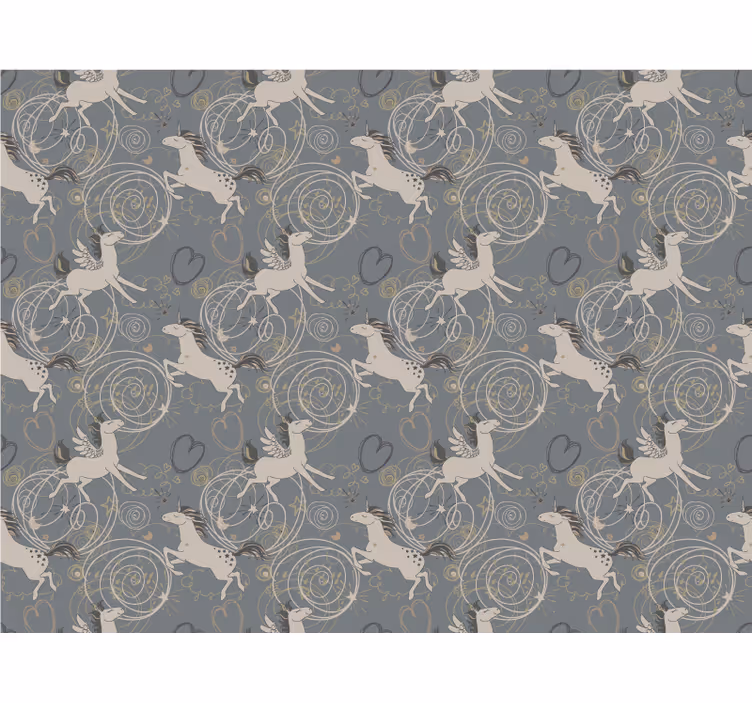 Jumping unicorns children room roller blind - TenStickers