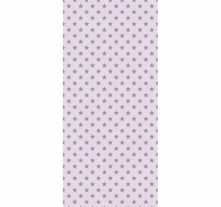 Children room roller blind gray stars on pink background - TenStickers