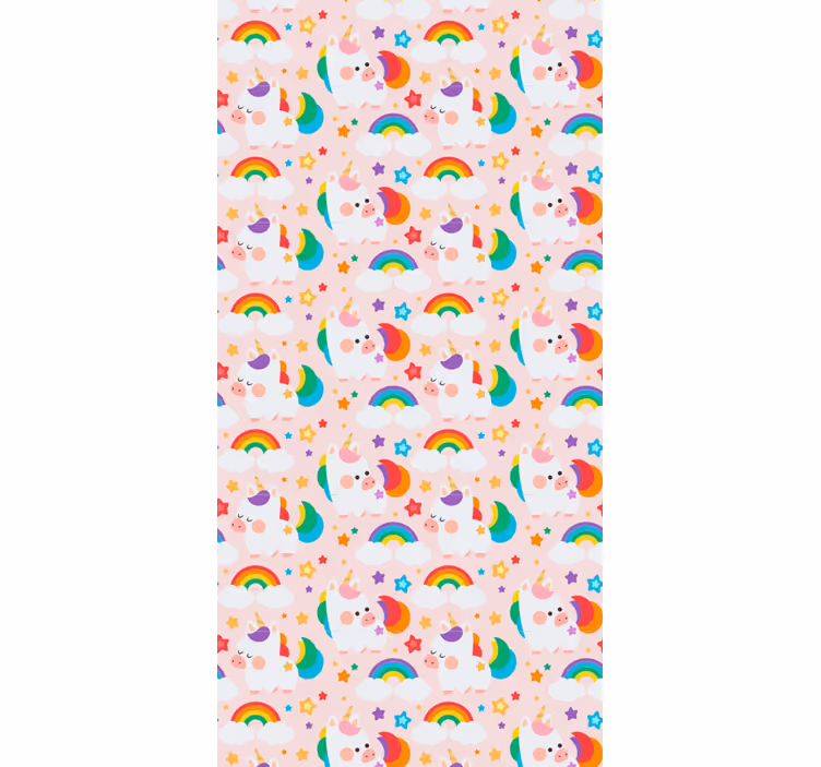 Children room roller blind colorful horses - TenStickers