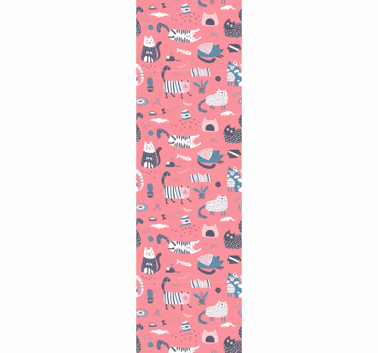 Children room roller blind nordic kittens - TenStickers