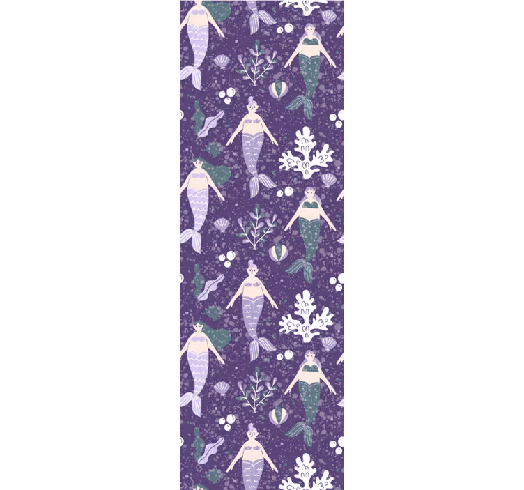 Children room roller blind mermaid splash - TenStickers