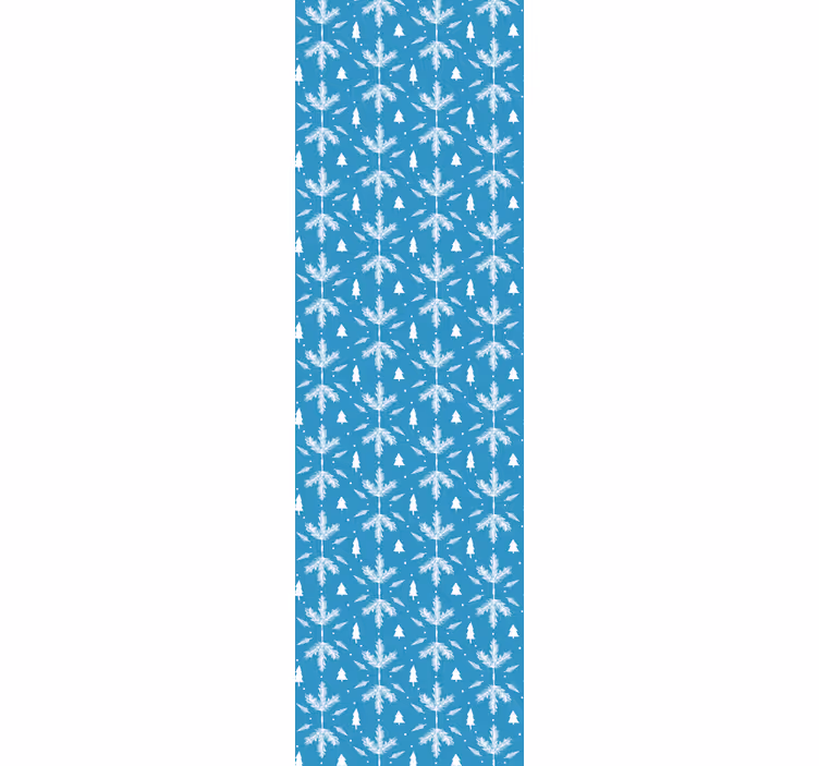 Children room roller blind in nordic folk blue - TenStickers