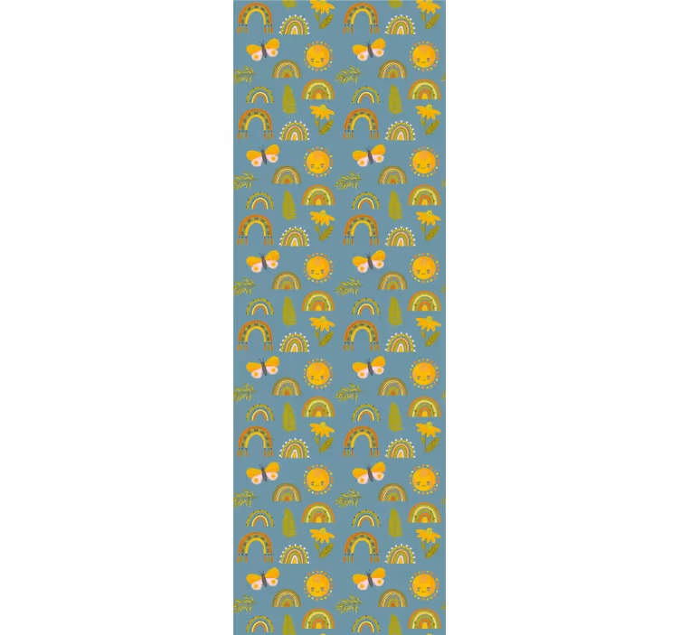 Children room roller blind with messy thick doodles - TenStickers