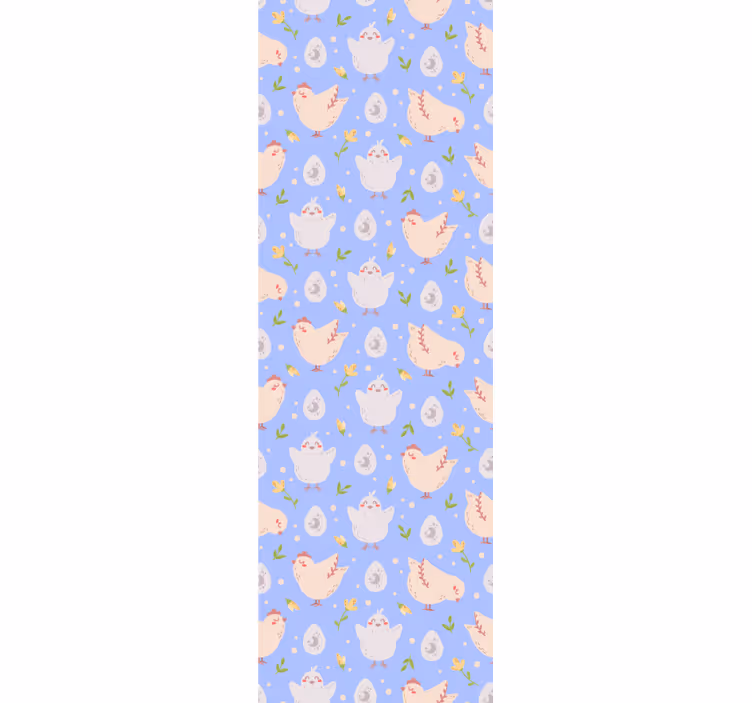 Children room roller blind with chicken characters - TenStickers