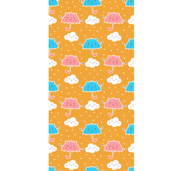 Children room roller blind with colorful umbrella design - TenStickers