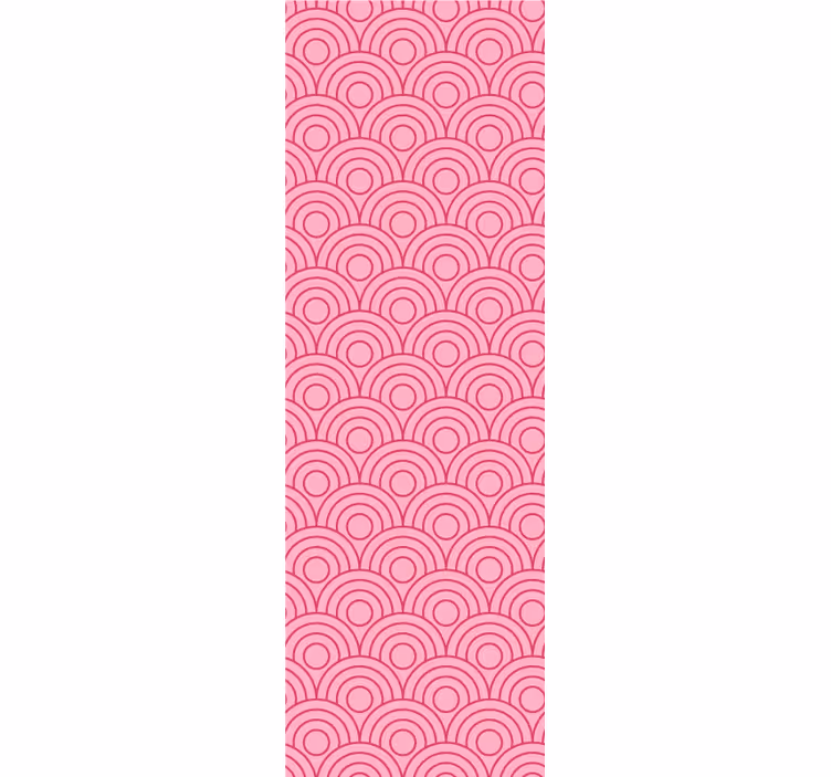 Children room roller blind in pink shapes - TenStickers