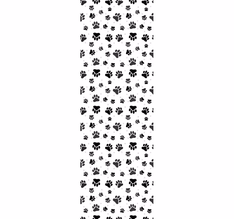 Children room roller blind pet paw print design - TenStickers