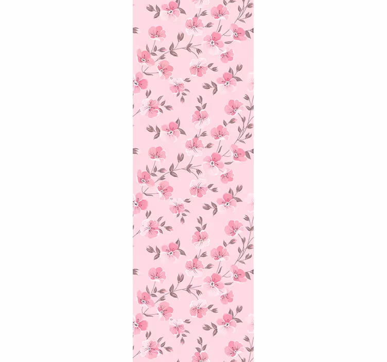 Children room roller blind cute pink flowers - TenStickers