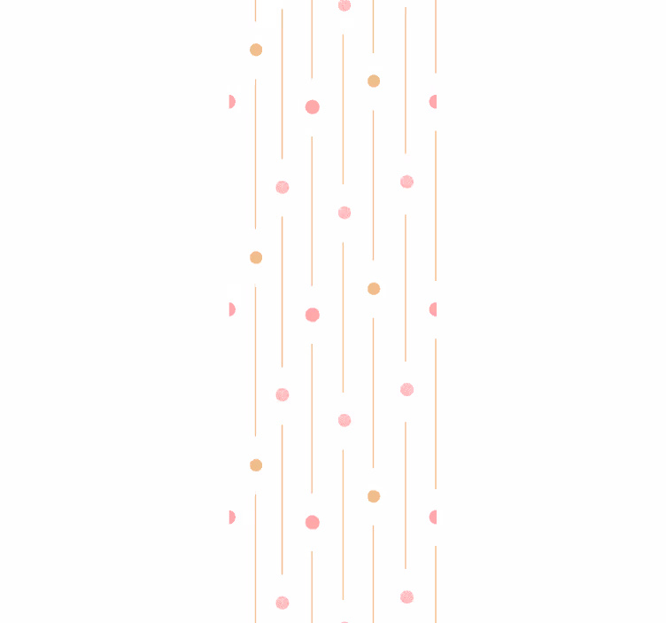 Children room roller blind colourful dotted lines - TenStickers