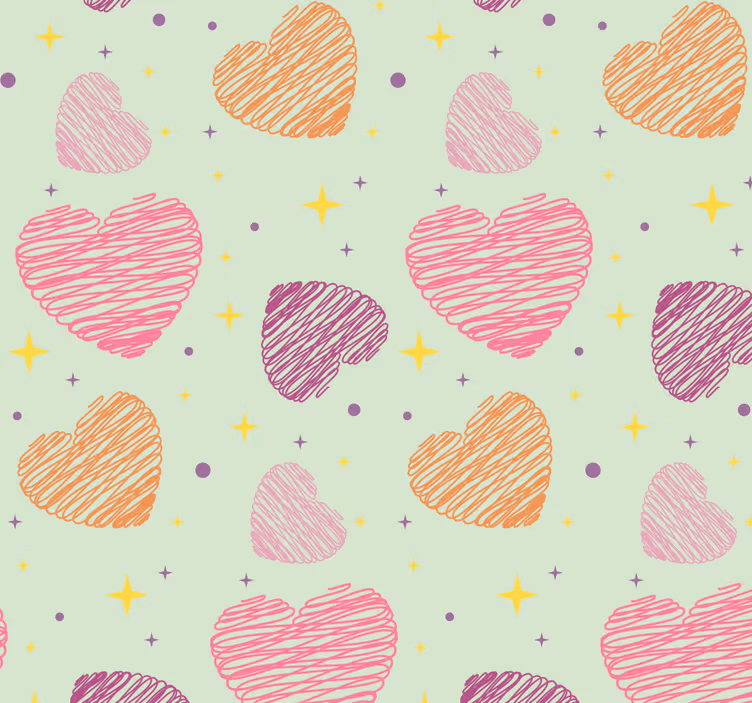 Children room roller blind pink hearts - TenStickers