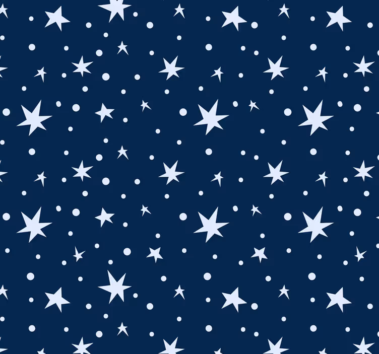 Children room roller blind stars on navy blue - TenStickers