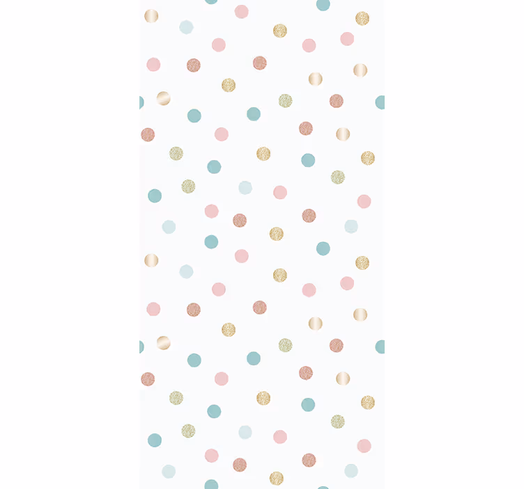 Children room roller blind with glitter confetti dots - TenStickers