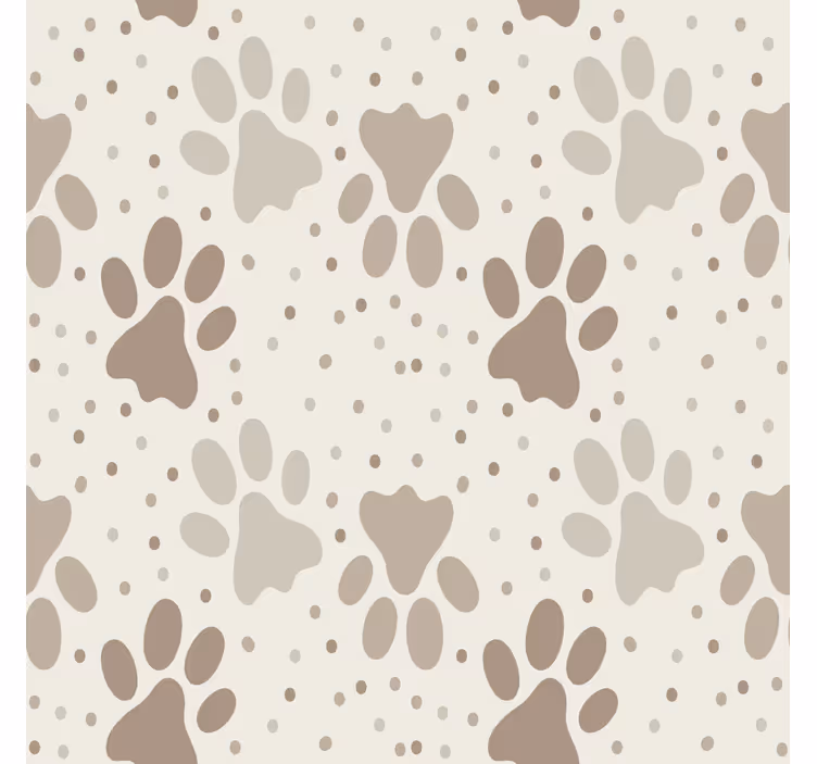 Children room roller blind dog's paw design - TenStickers