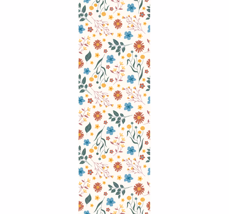 Office roller blind with assorted flowers and plants - TenStickers