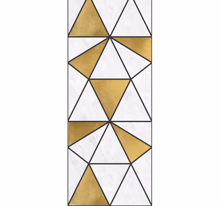 Office roller blind in geometric marble design - TenStickers