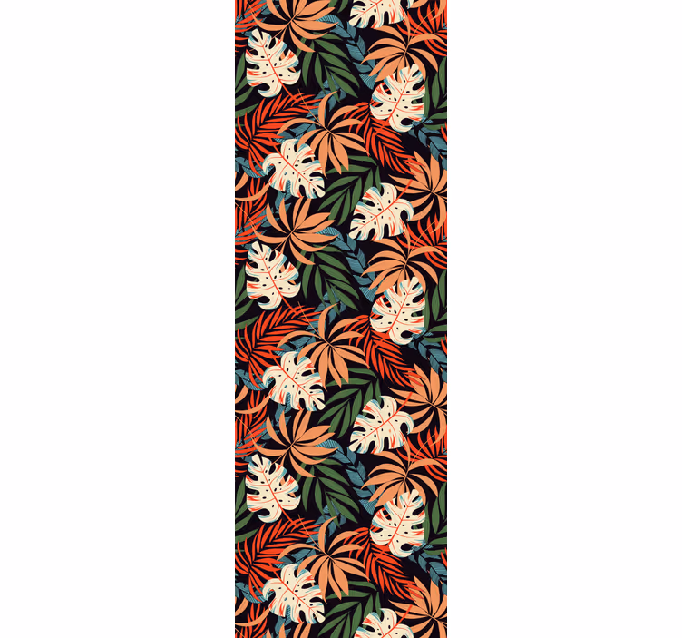 Office roller blind tropical plants jungle vibe - TenStickers
