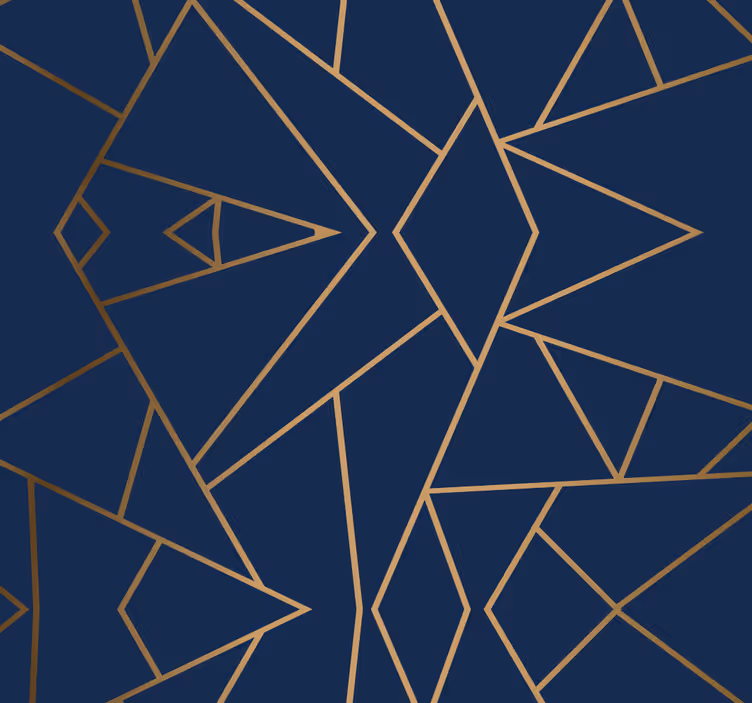 Geometric shapes office roller blind - TenStickers